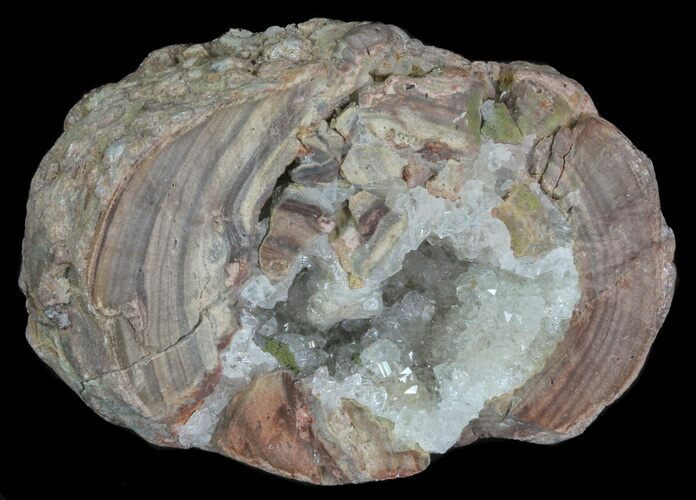 Crystal Filled Dugway Geode (Polished Half) #67496